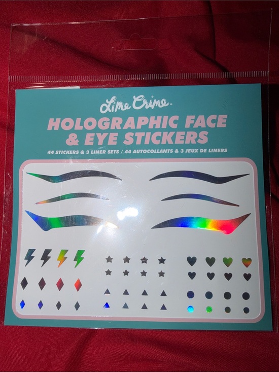 Lime Crime Other - Lime Crime Holographic Face & Eye Sticker Set - Rainbow Iridescent Accents